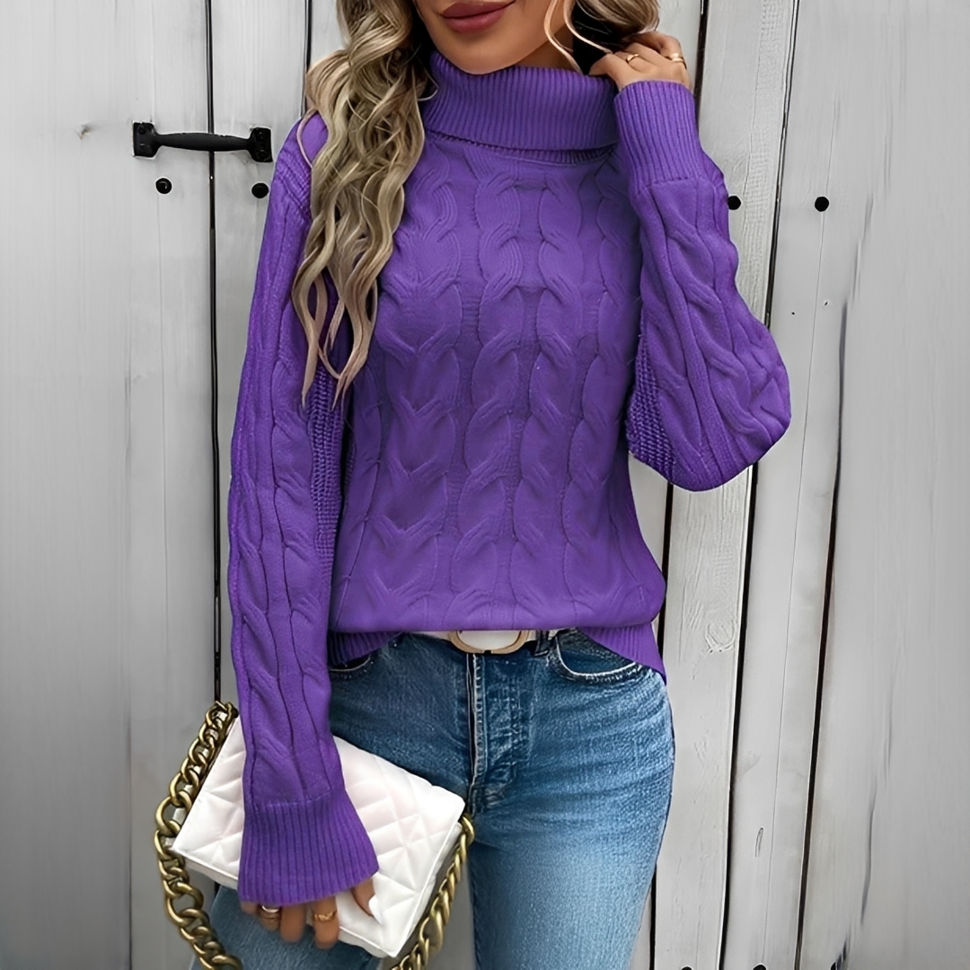 Amélie - Suéter de cuello alto cálido y elegante