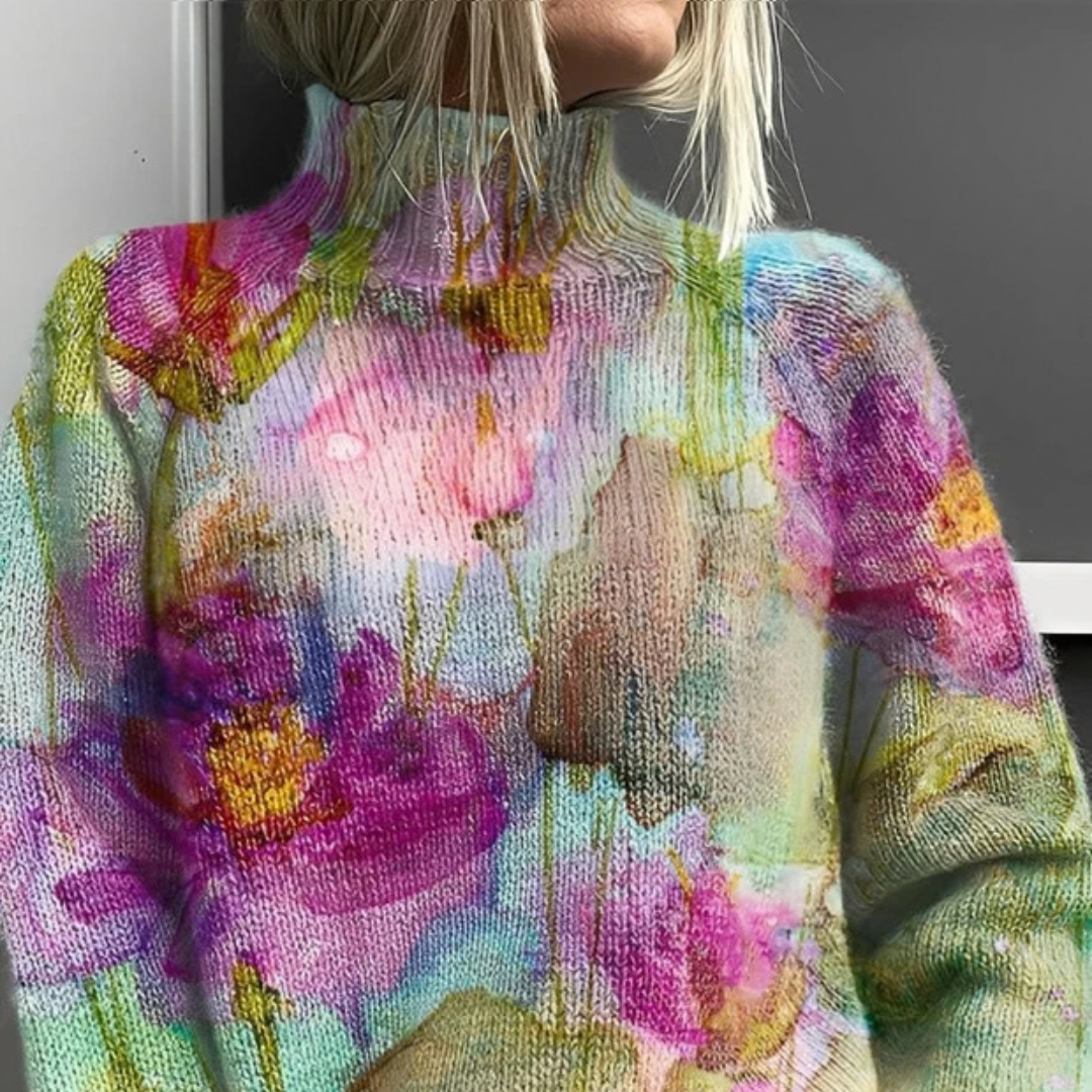 Amy - Jersey de cuello alto sofisticado y moderno
