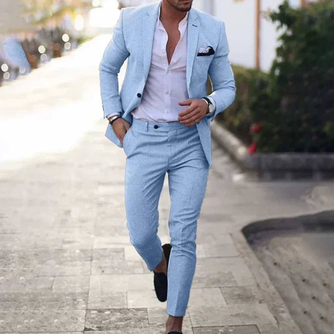 Asher - Conjunto de traje con pantalón, estilo casual