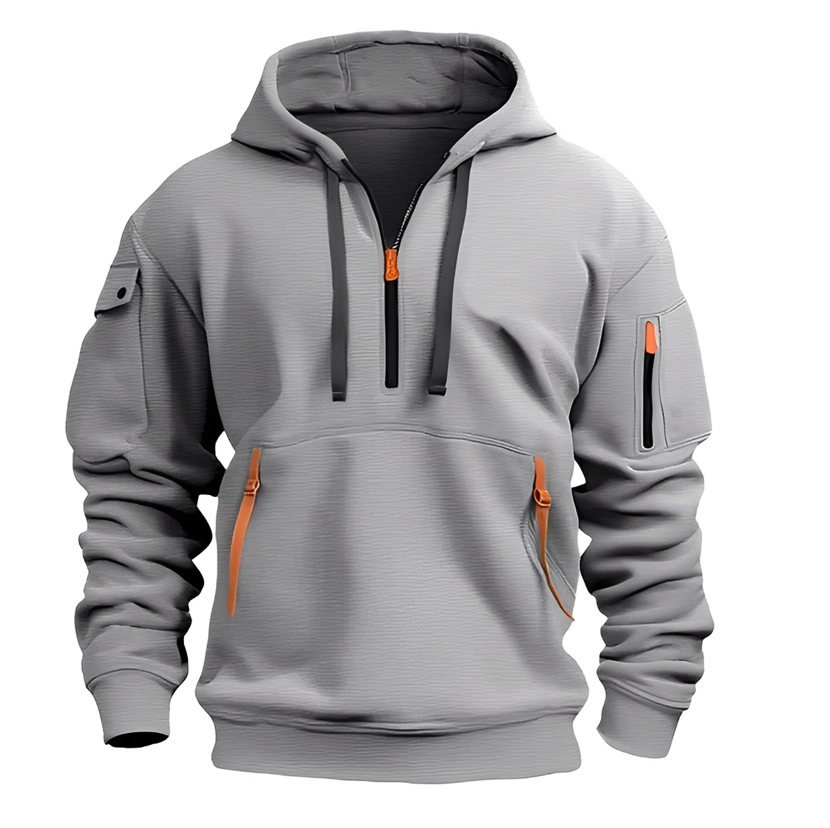 Burton - Sudadera con capucha cómoda de media cremallera