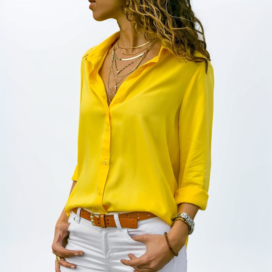 Delilah - Blusa elegante con mangas largas