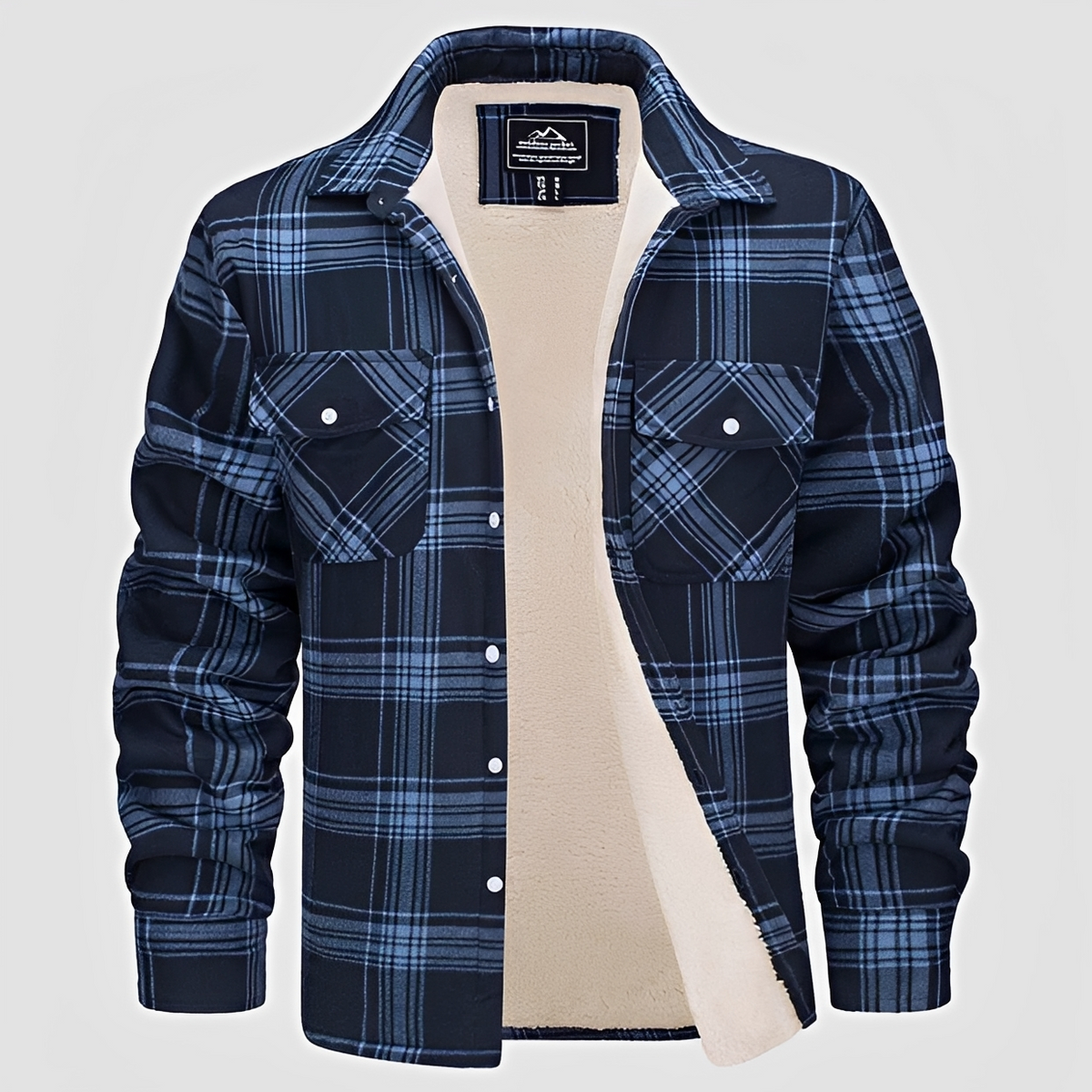Marlon - Camisa de cuadros de invierno robusta