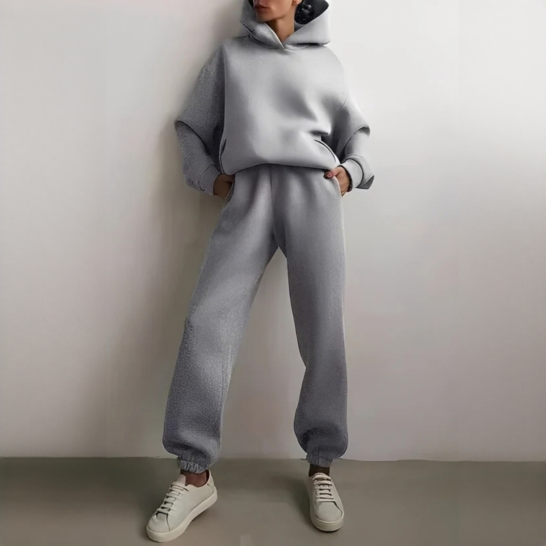 Adelia - Juego de sudadera con capucha cómodo y cálido