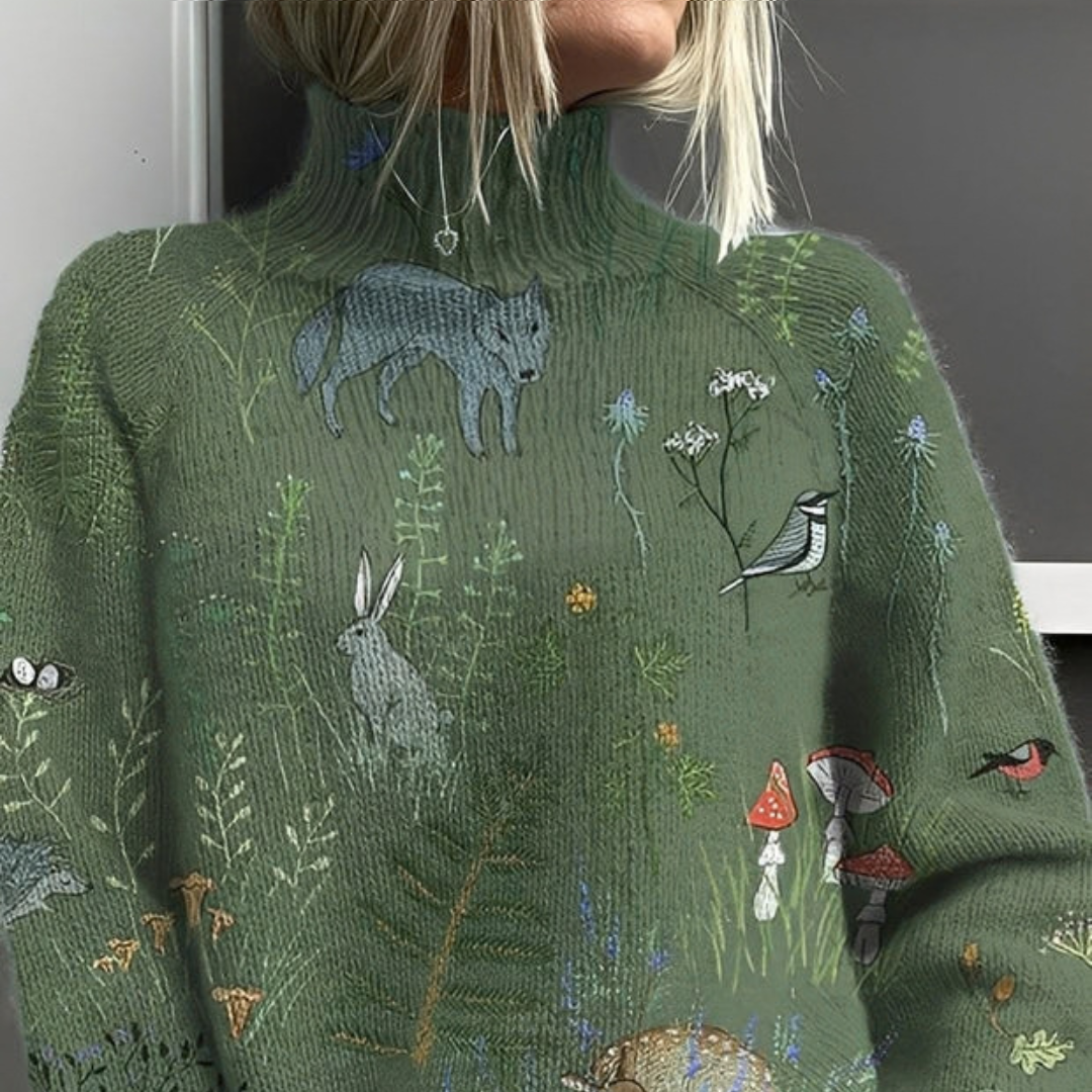 Amy - Jersey de cuello alto sofisticado y moderno