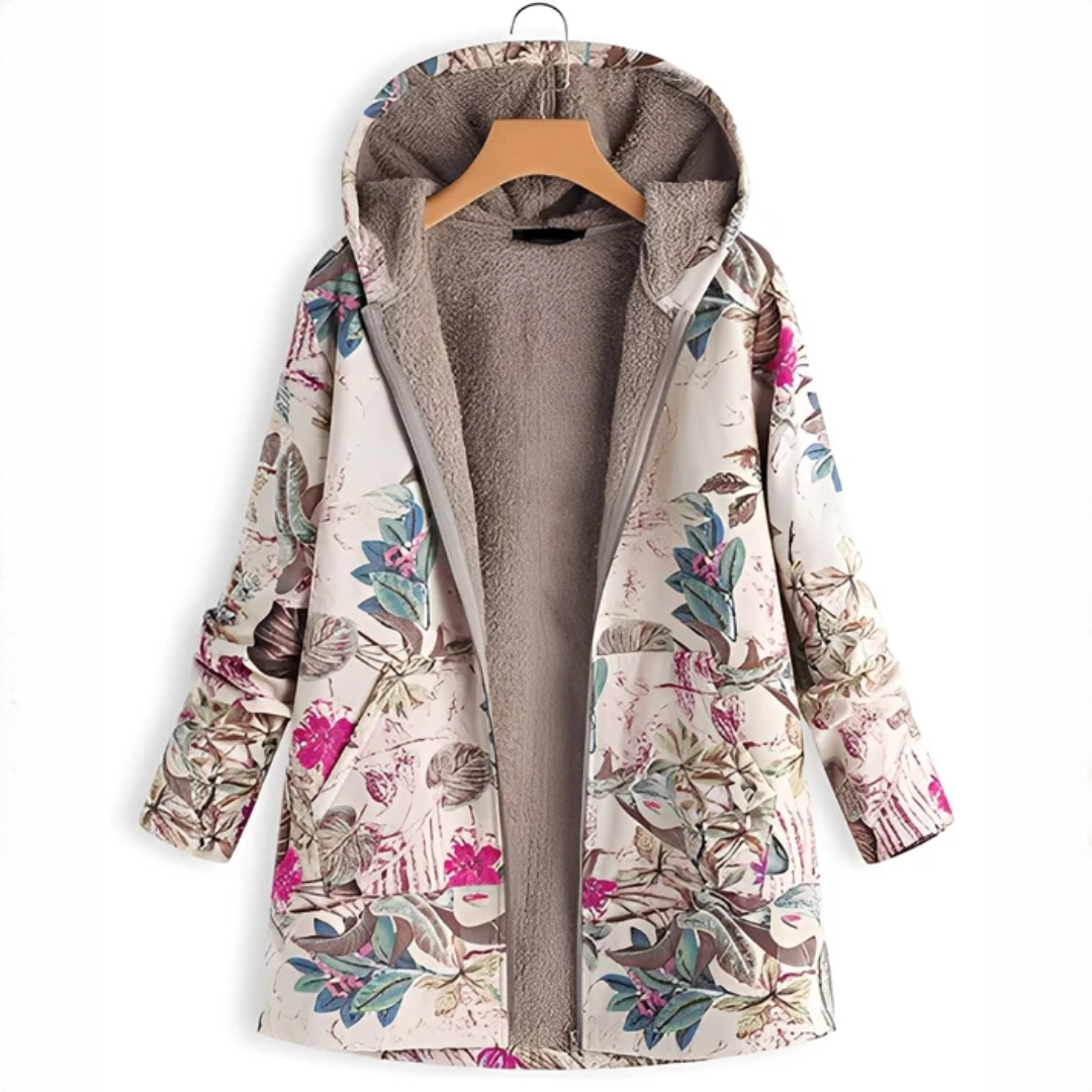 Jaslene - Chaqueta clásica y cálida con capucha