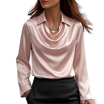 Dynah - Blusa elegante de manga larga