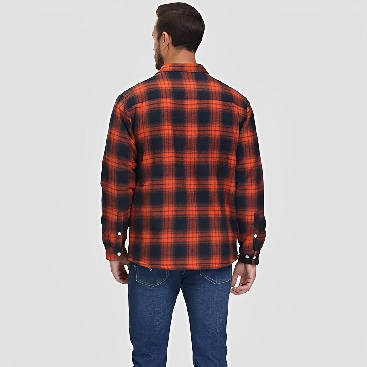 Marlon - Camisa de cuadros de invierno robusta