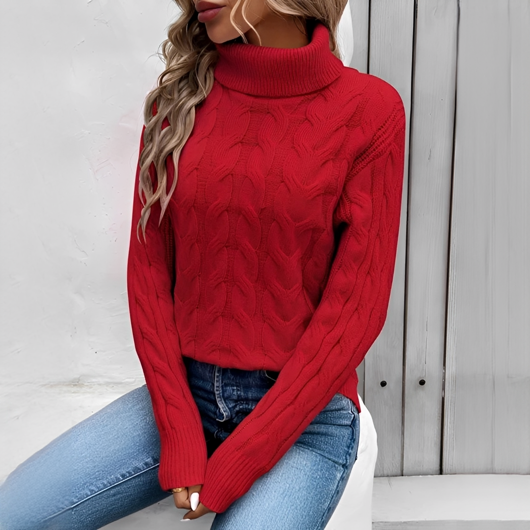 Amélie - Suéter de cuello alto cálido y elegante