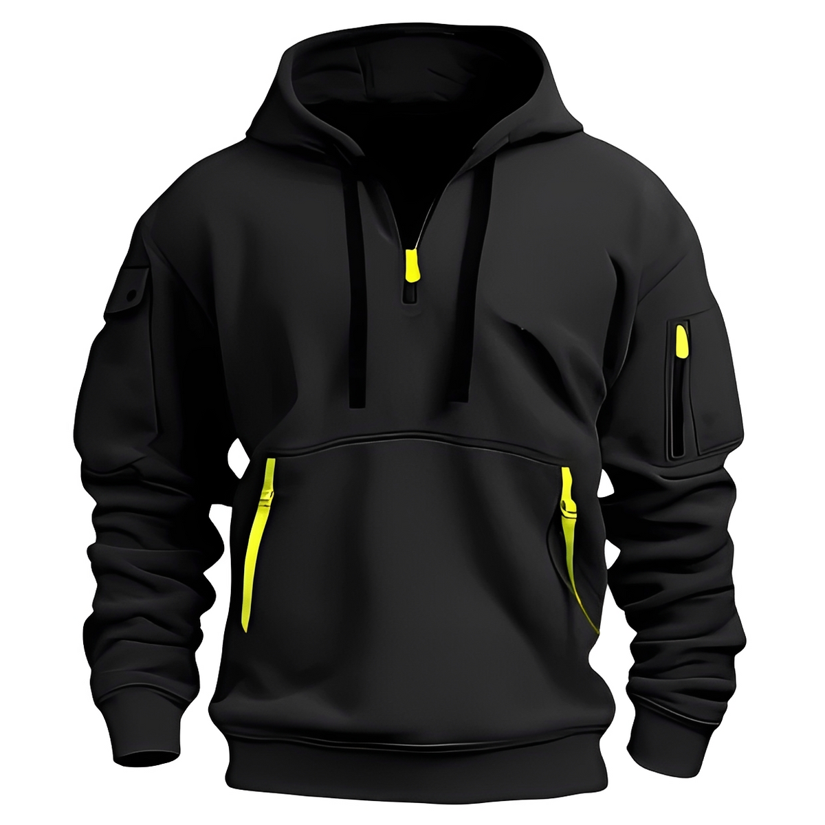 Burton - Sudadera con capucha cómoda de media cremallera