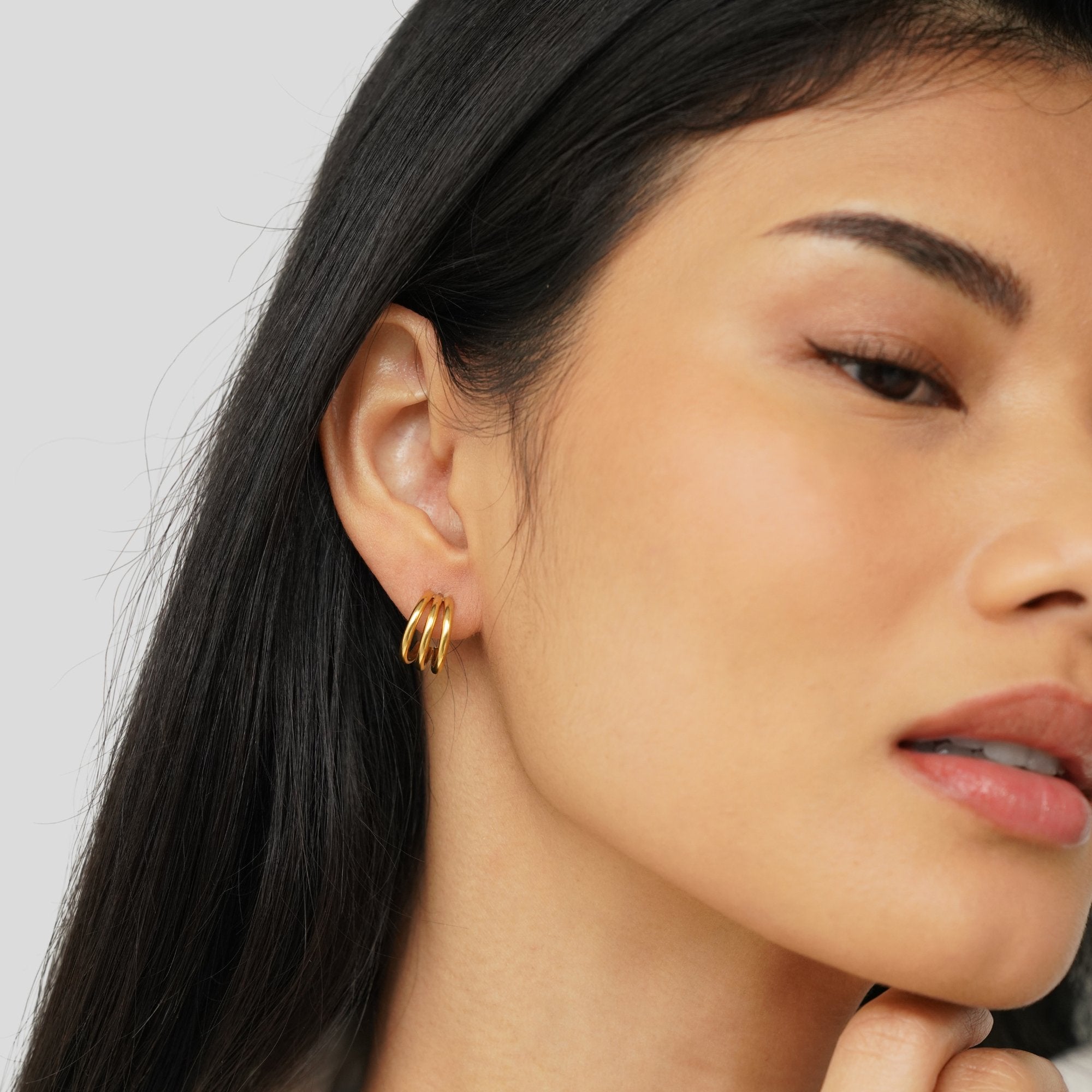 Anaya – Aros triple chapados en oro