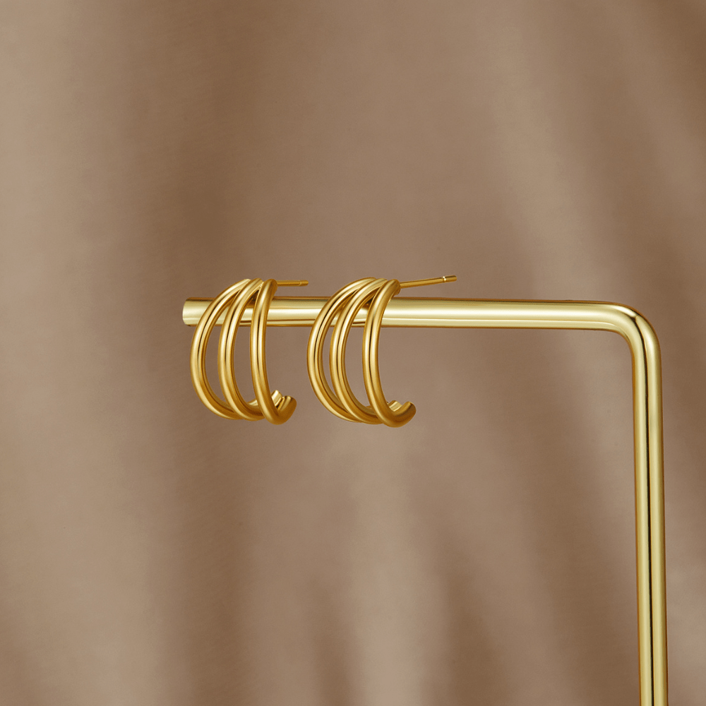 Anaya – Aros triple chapados en oro