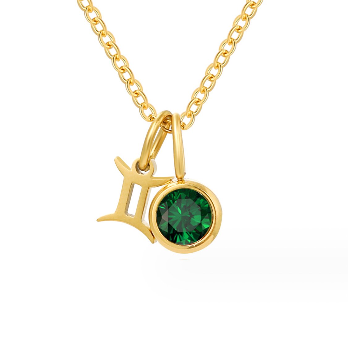 Shay - Collar de piedra de nacimiento del zodiaco