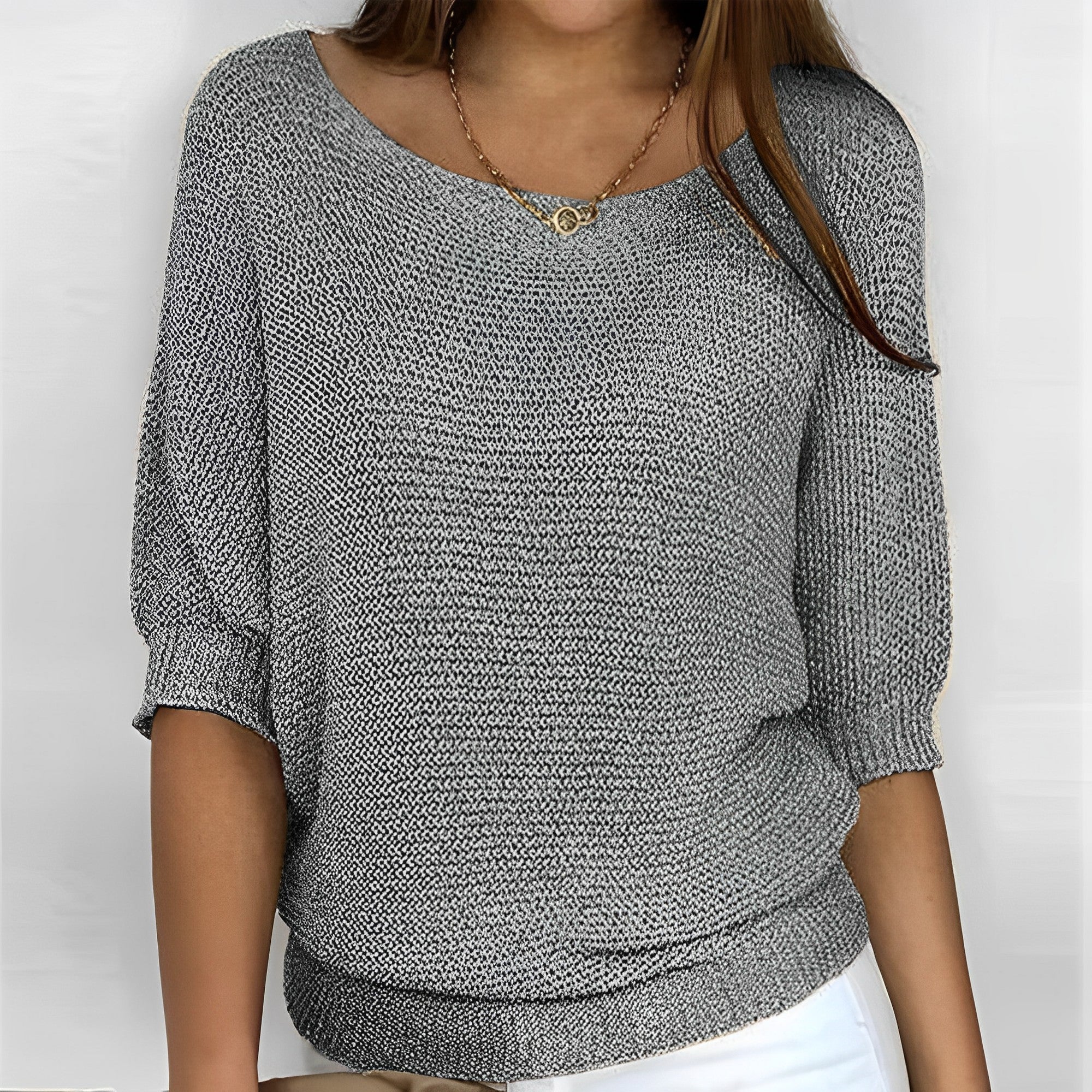 Leonie - Suéter con cuello redondo elegante