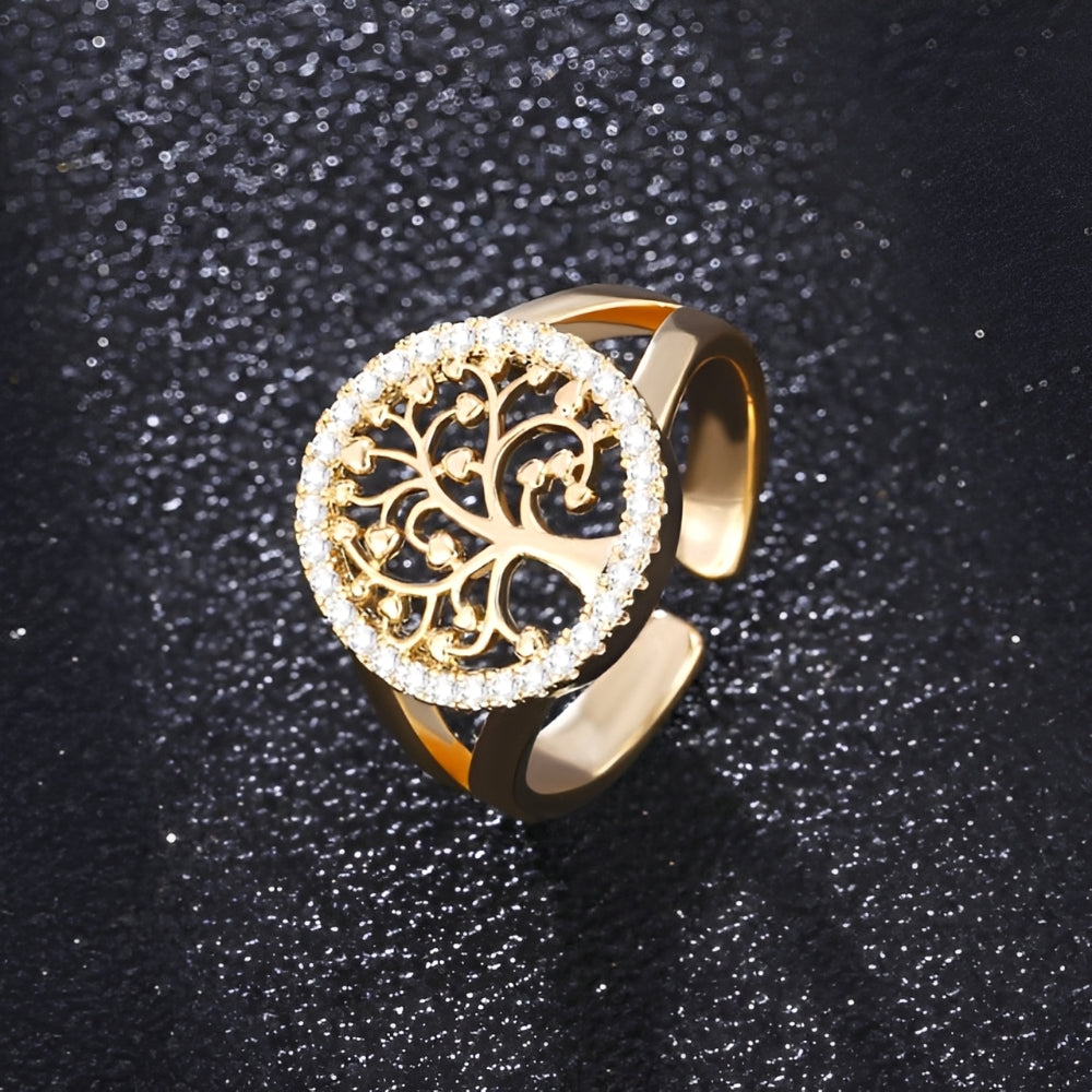 Yelina – Anillo árbol de la vida en oro o plata