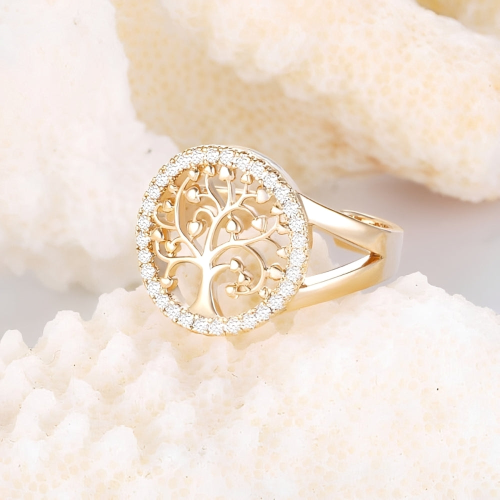 Yelina – Anillo árbol de la vida en oro o plata