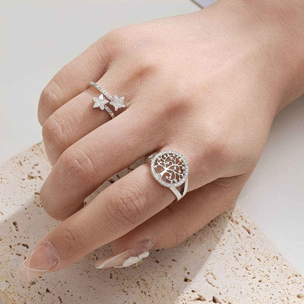 Yelina – Anillo árbol de la vida en oro o plata