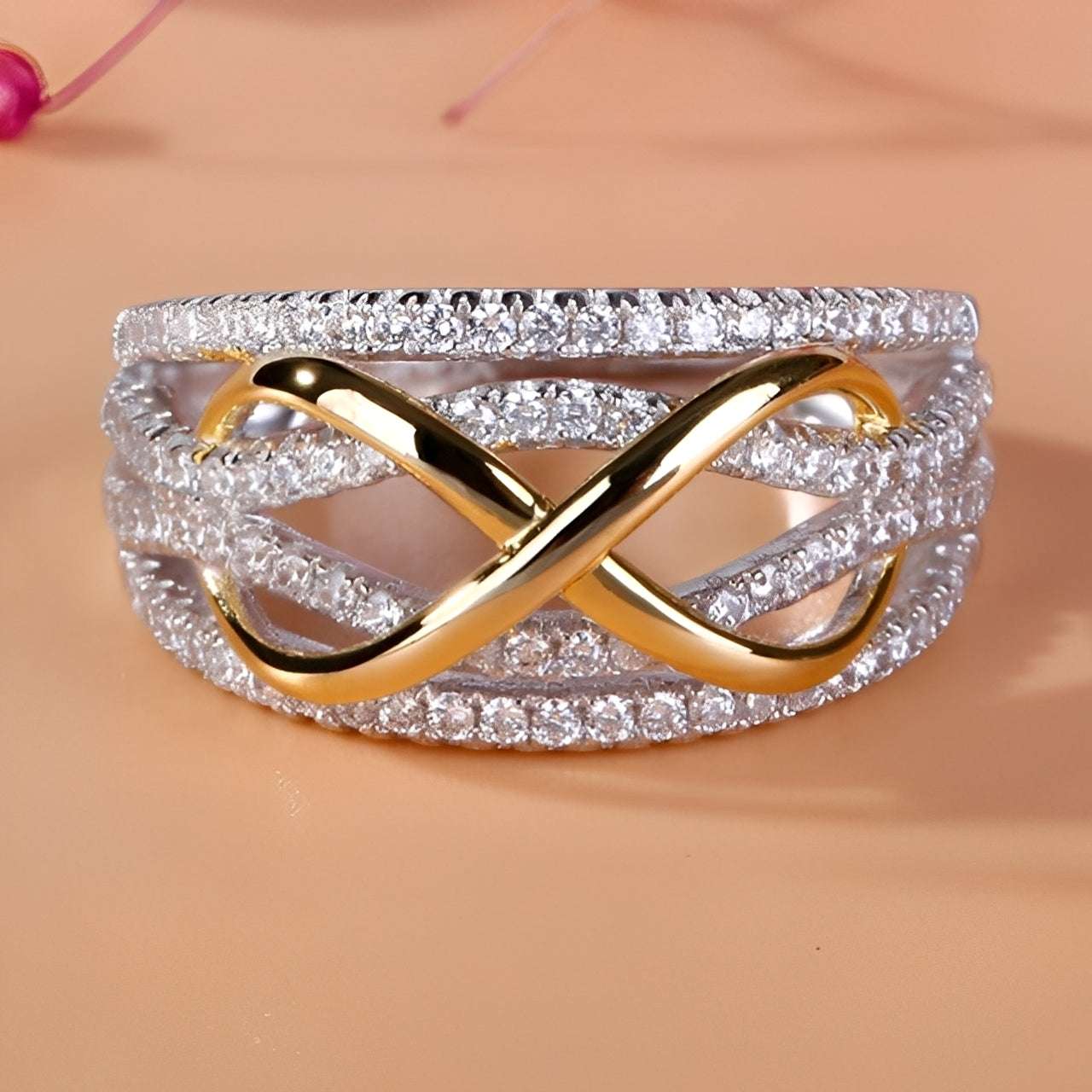 Inaya – Anillo símbolo de infinito elegante para mujeres