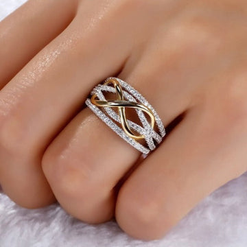 Inaya – Anillo símbolo de infinito elegante para mujeres