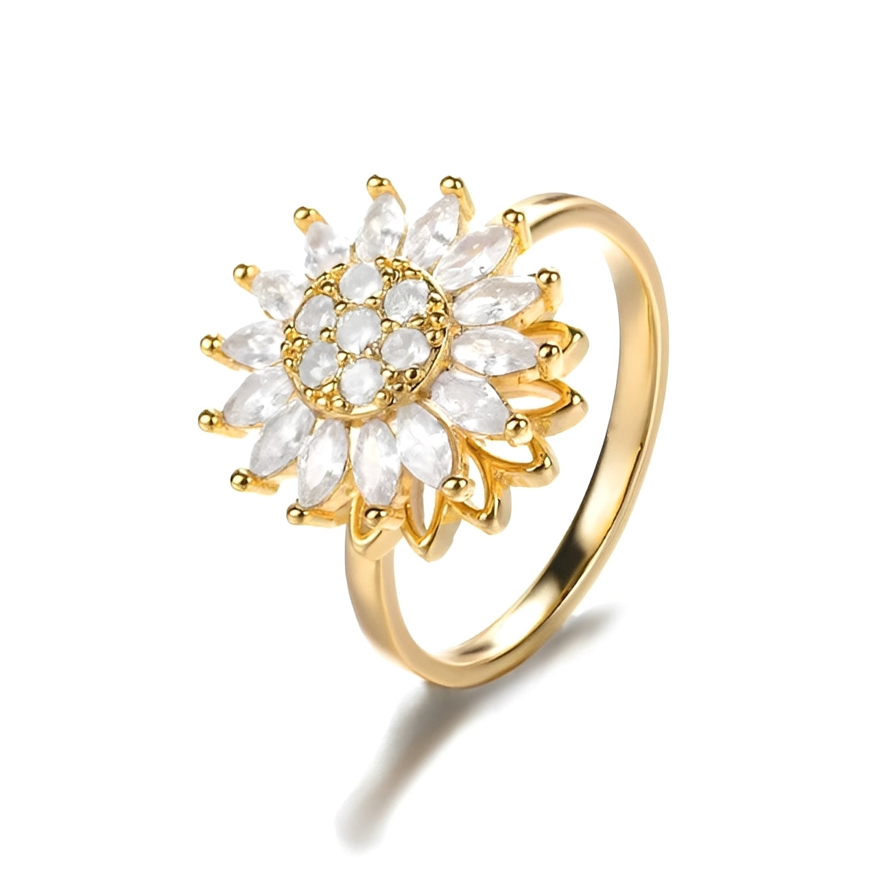 Solaya – Anillo de girasol anti-estrés