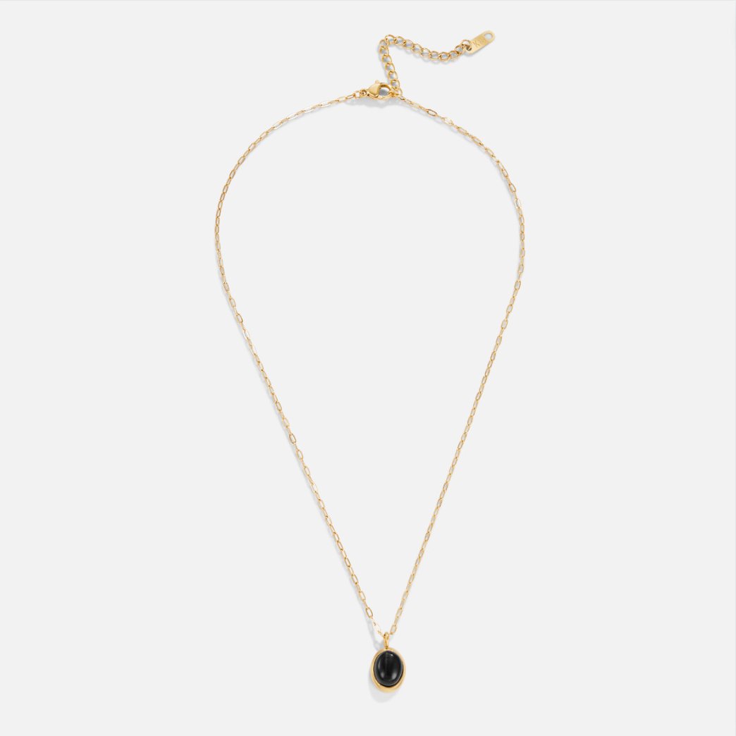 Euphrosyne - Collar de ónice negro