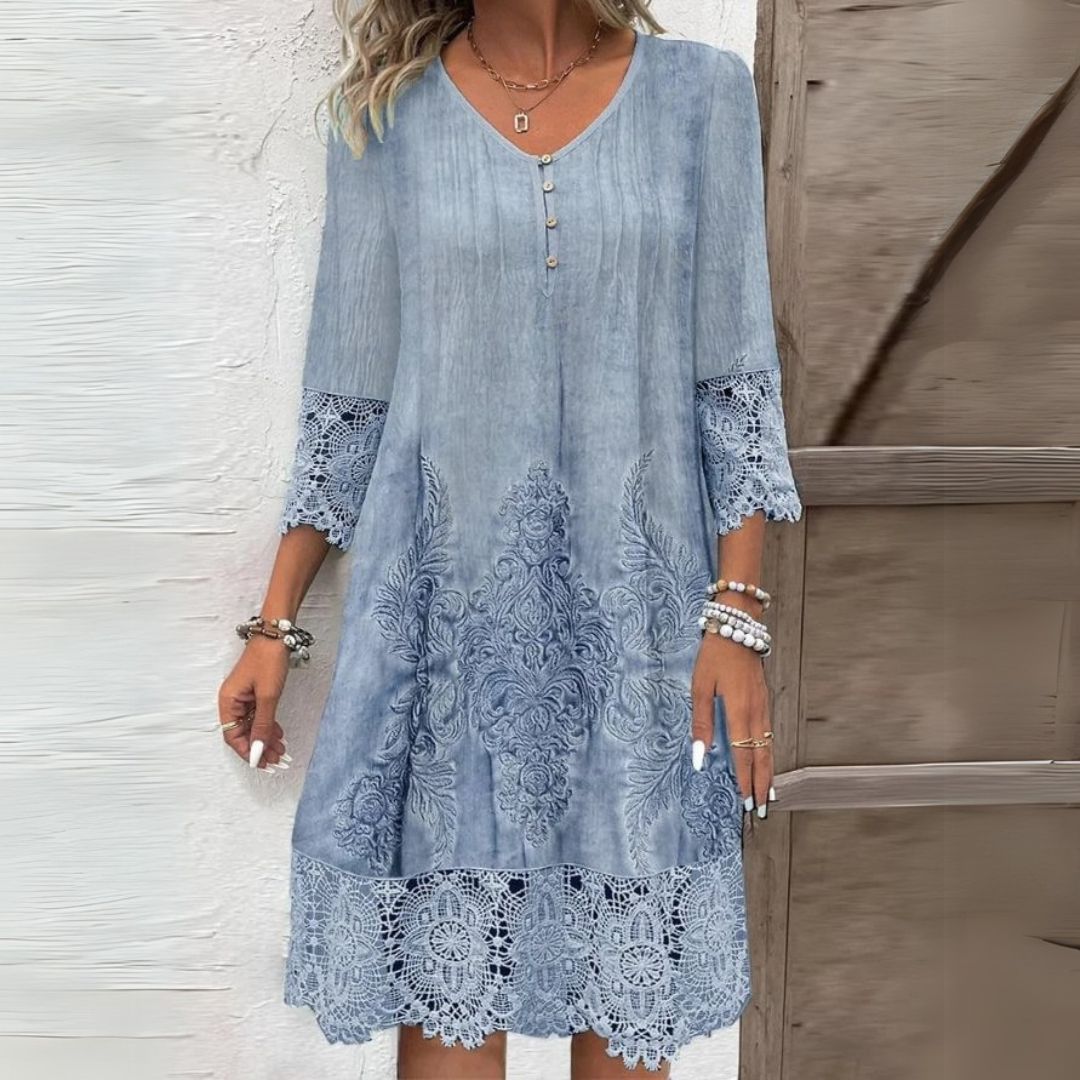 Jenna – Elegante vestido de dama con encaje