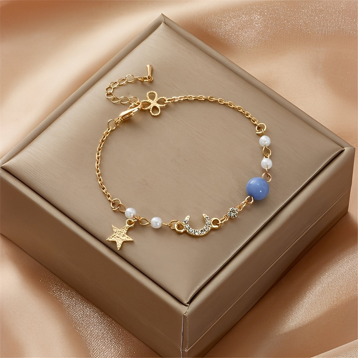 Selina – Pulsera de luna y estrella