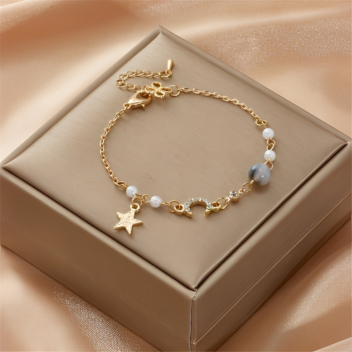 Selina – Pulsera de luna y estrella