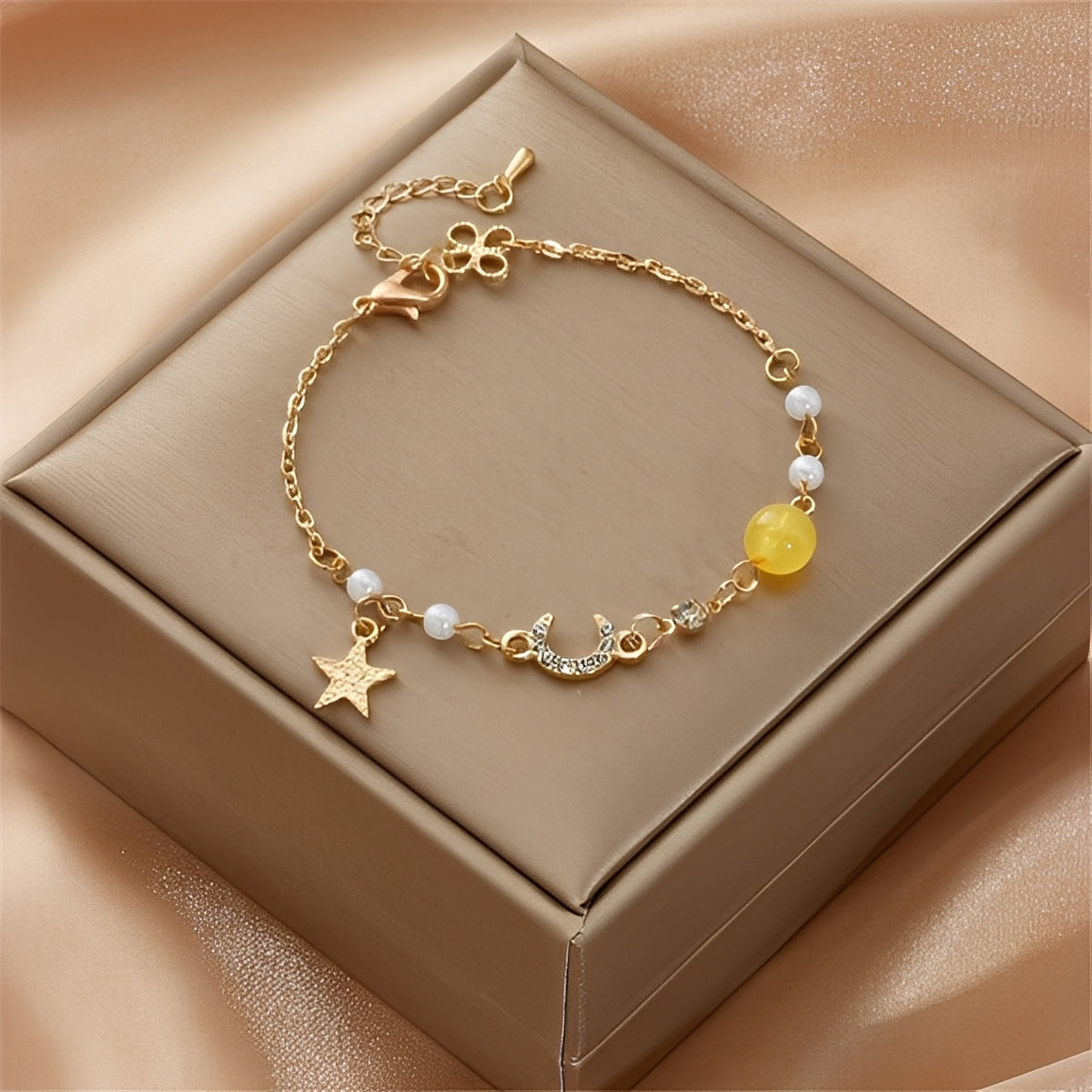 Selina – Pulsera de luna y estrella