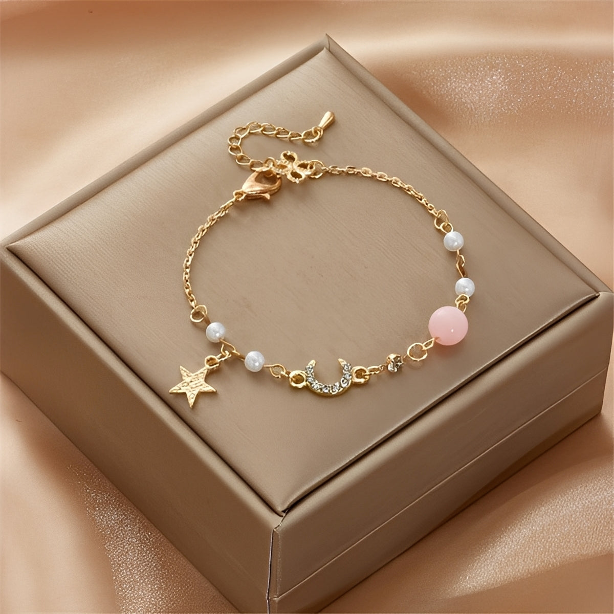 Selina – Pulsera de luna y estrella