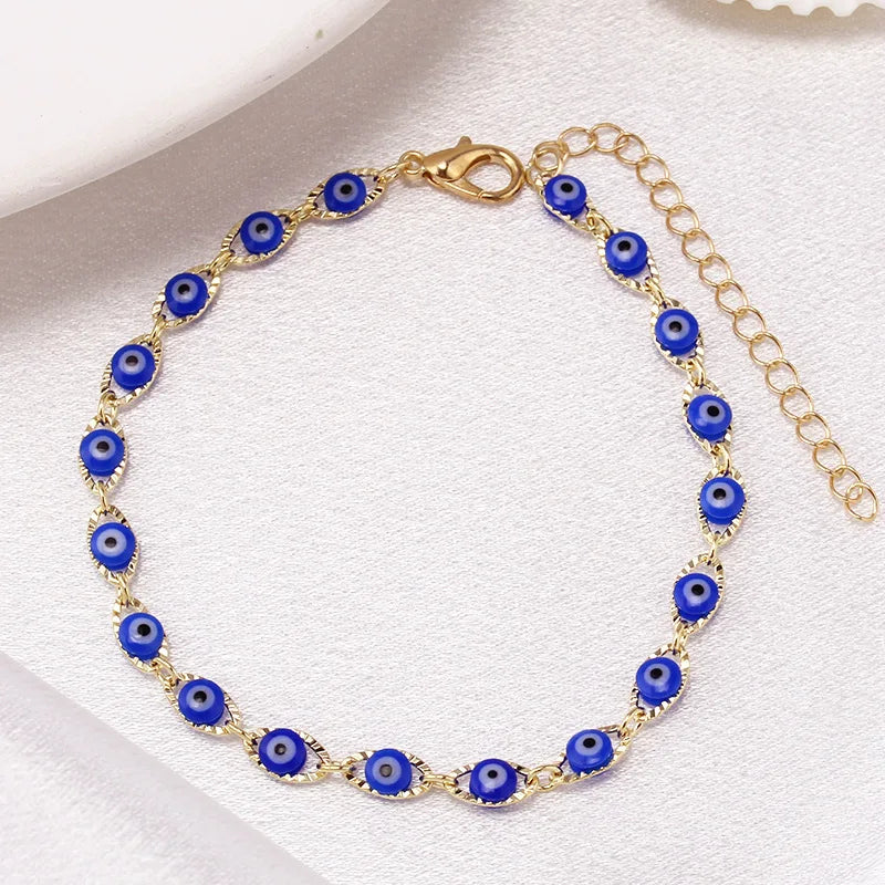 Zaya – Pulsera boho con ojo de protección azul