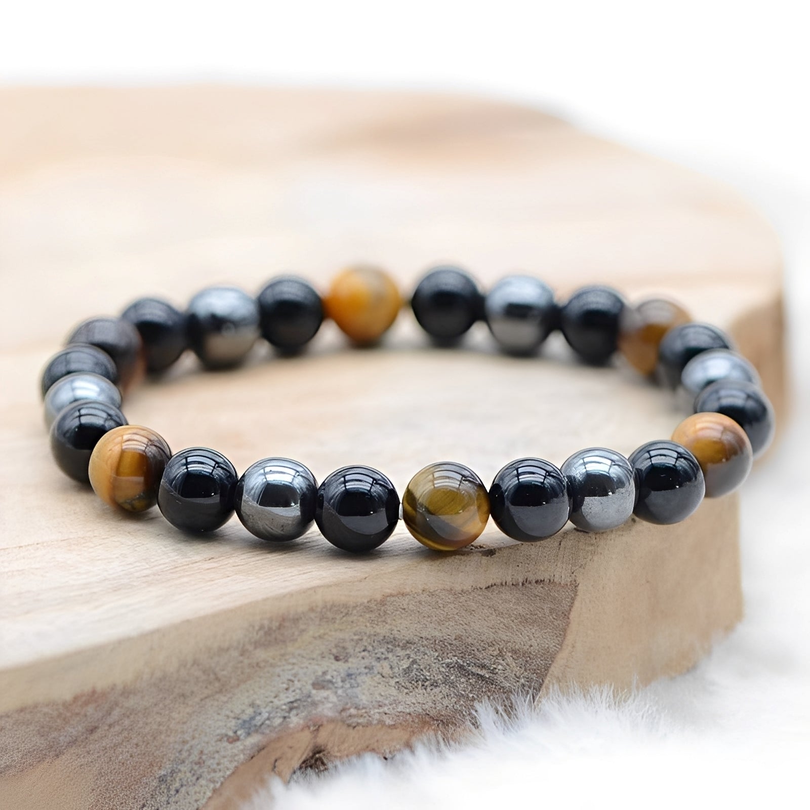 Kiarra – Pulsera de triple protección de piedras naturales
