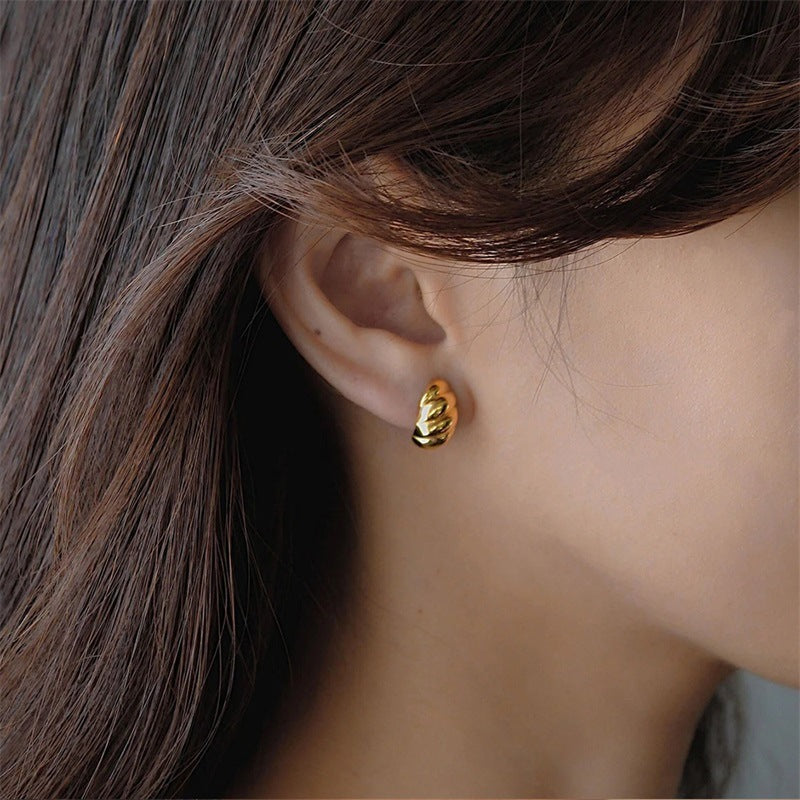 Ellie – Pendientes de croissant de oro
