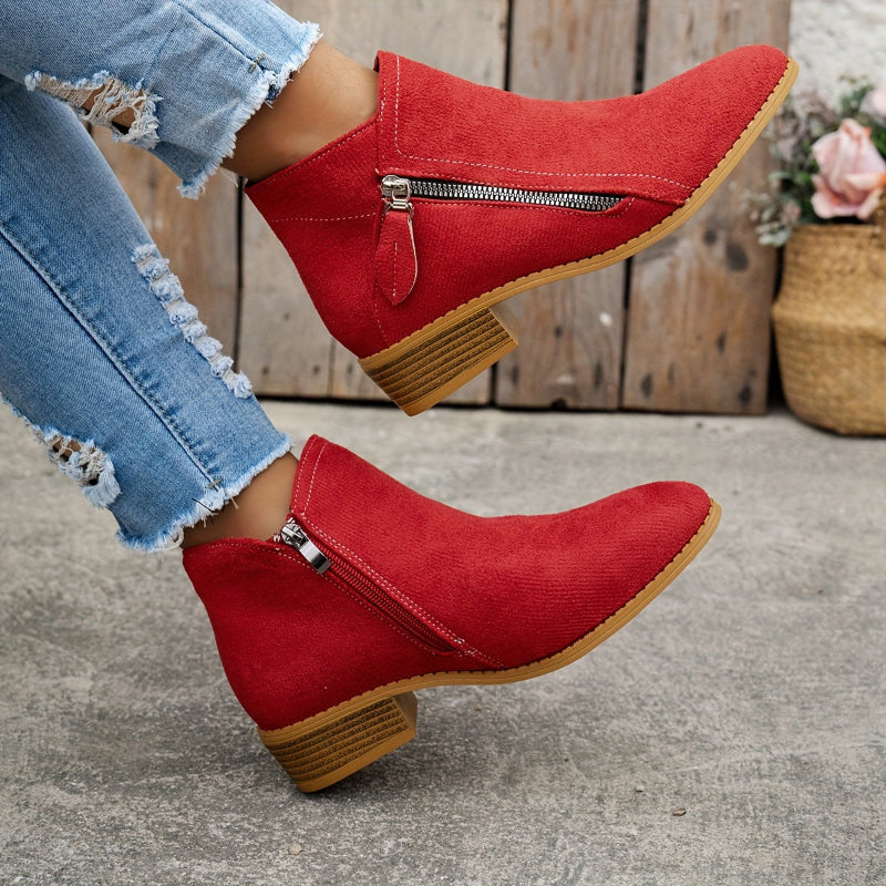 Mia - Botas con cremallera