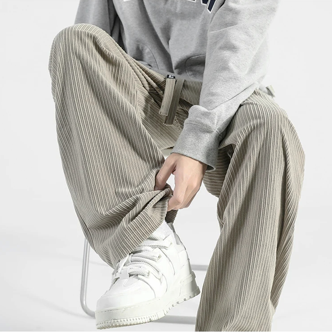 Quinn - Pantalones texturizados