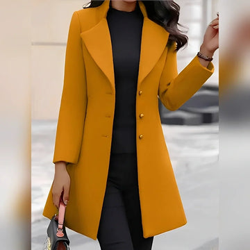 Pauline - Abrigo elegante con botones para mujeres