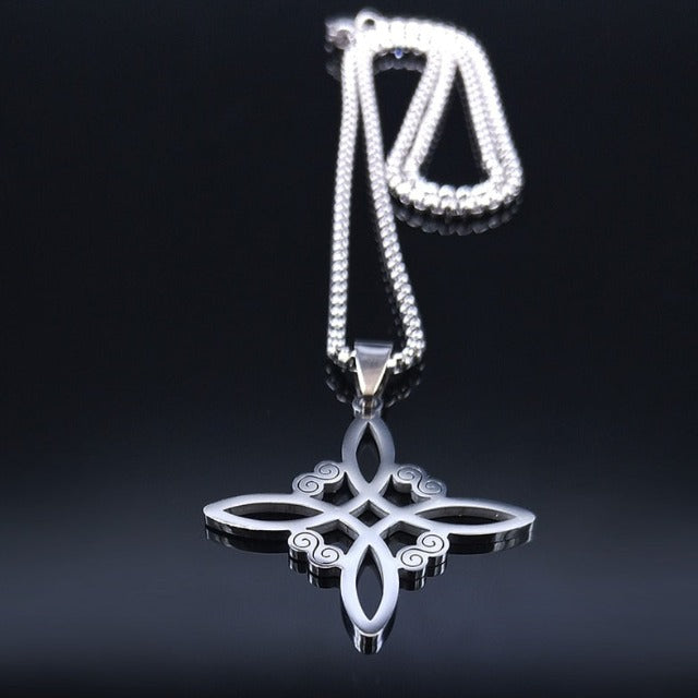 Morwen – Collar con nudo de bruja protector
