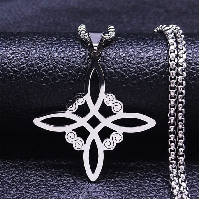 Morwen – Collar con nudo de bruja protector