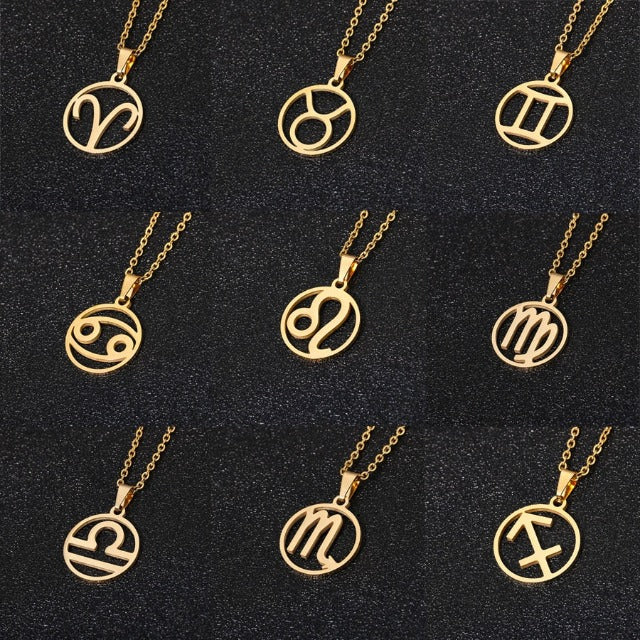 Astra – Collar zodiacal con colgante de 12 constelaciones