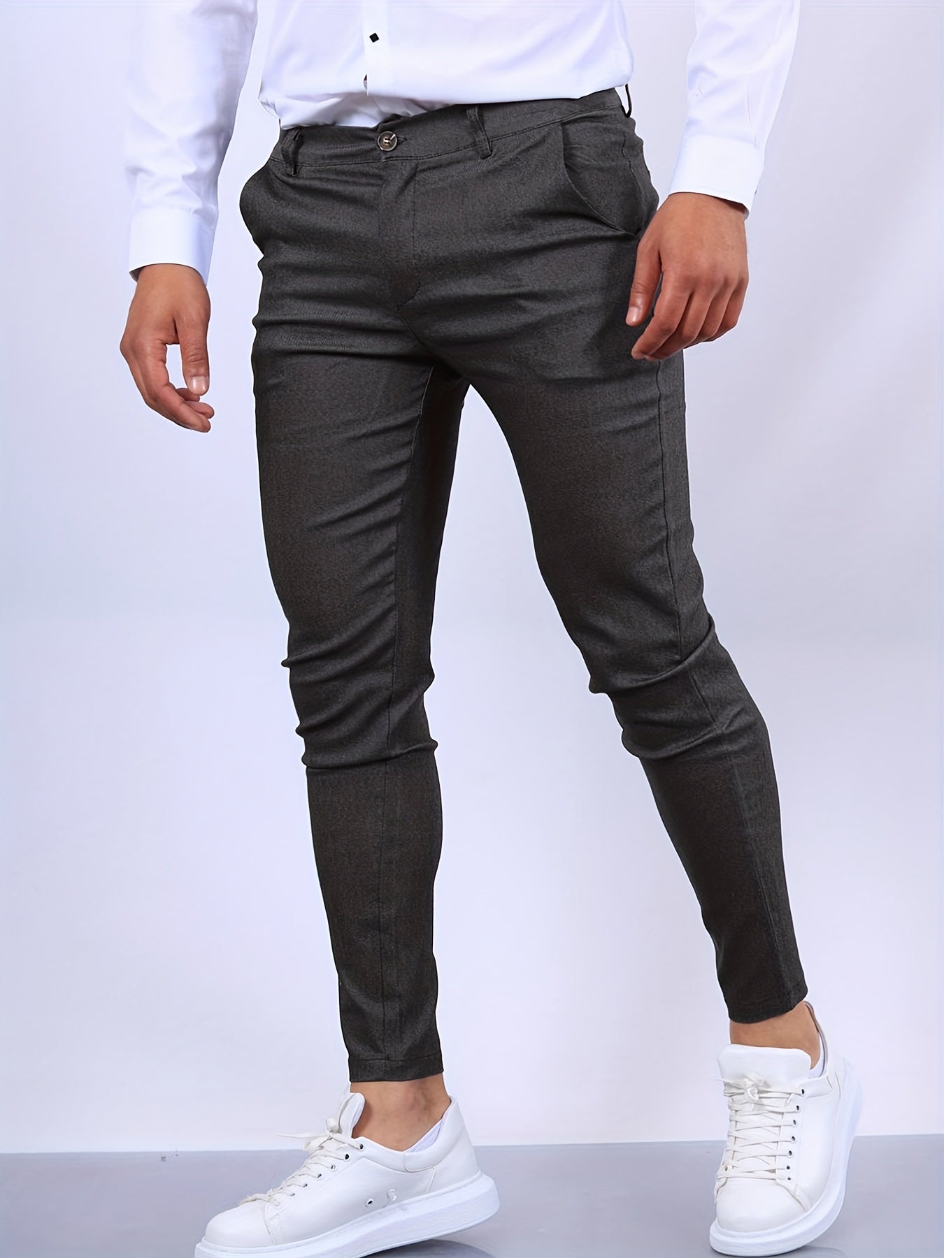 Arjun - Elegante Slim-Pantalones de Negocios Hombre