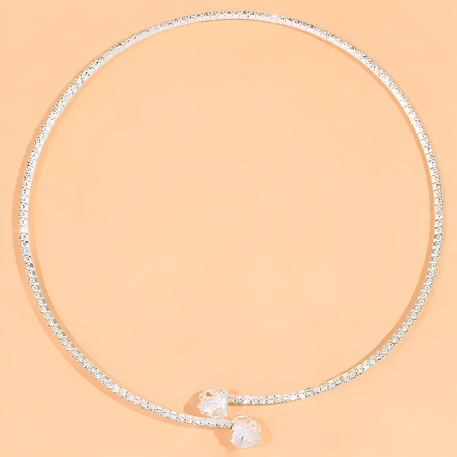 Olli – Collar corazón abierto de diamantes