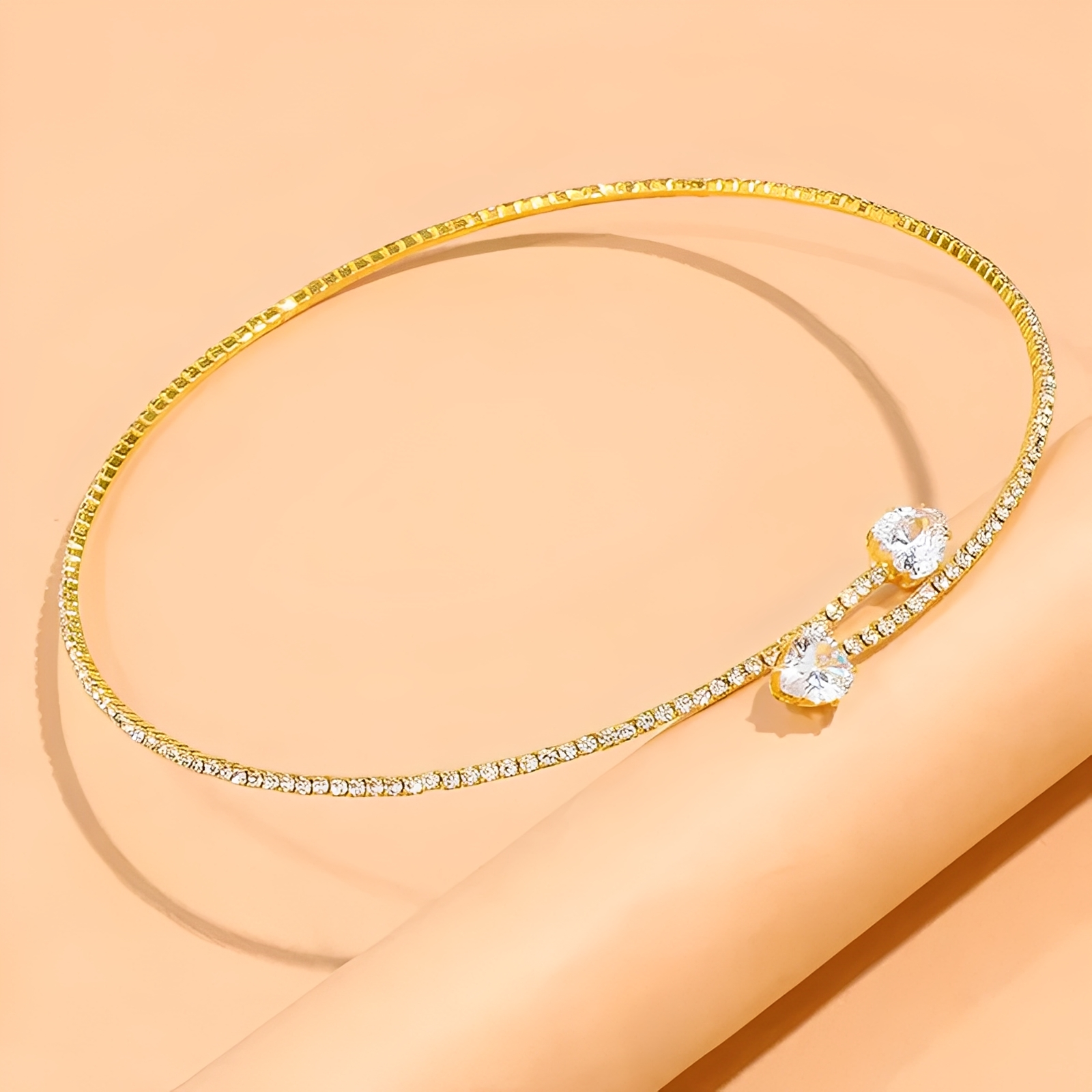 Olli – Collar corazón abierto de diamantes