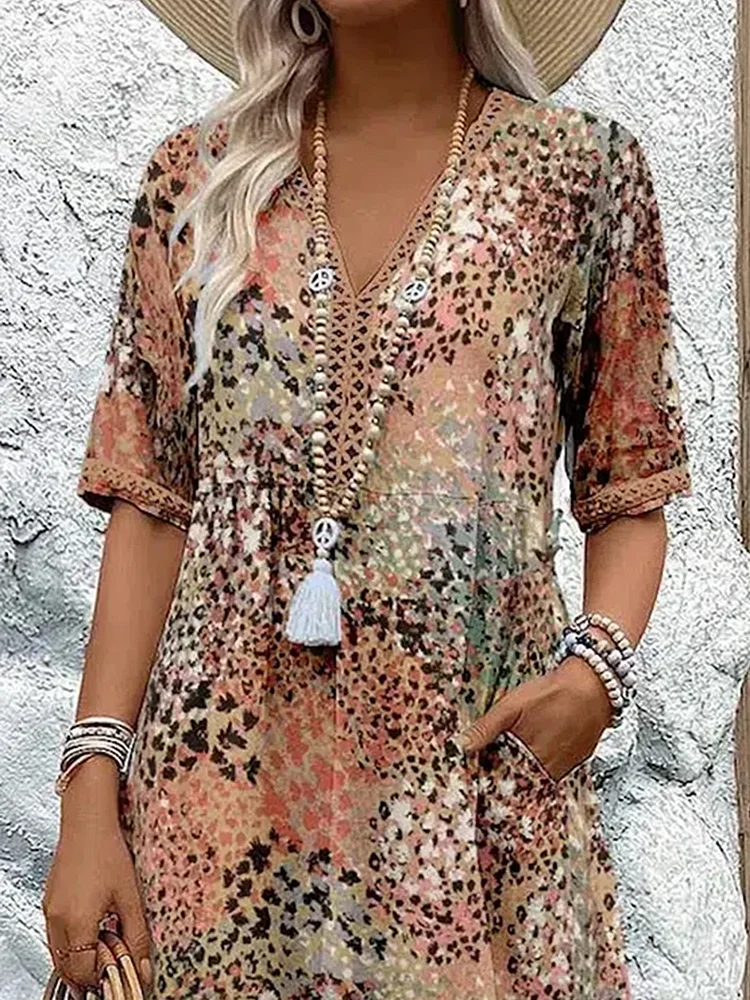 Caramina - Elegante Vestido Midi Mujer Suave