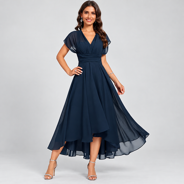 Elisa – Elegante Vestido Midi con Escote en V