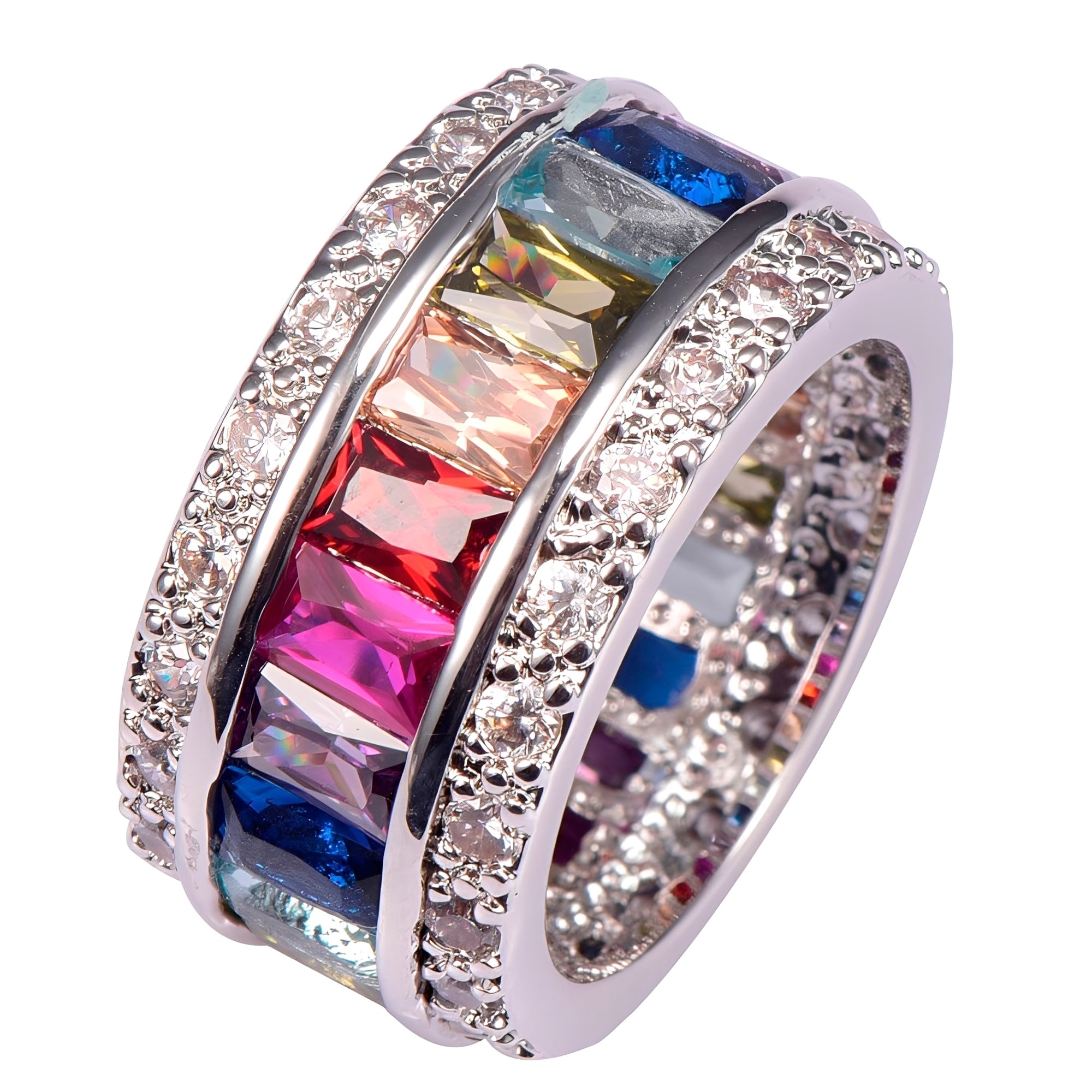 Sheena – Anillo con varias piedras en plata 925