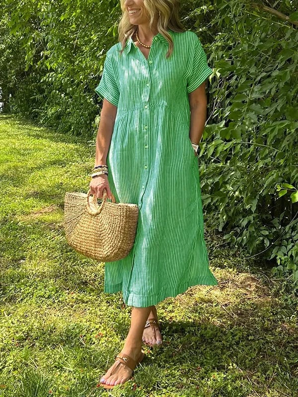 Corinne – Elegante vestido camisero para dama