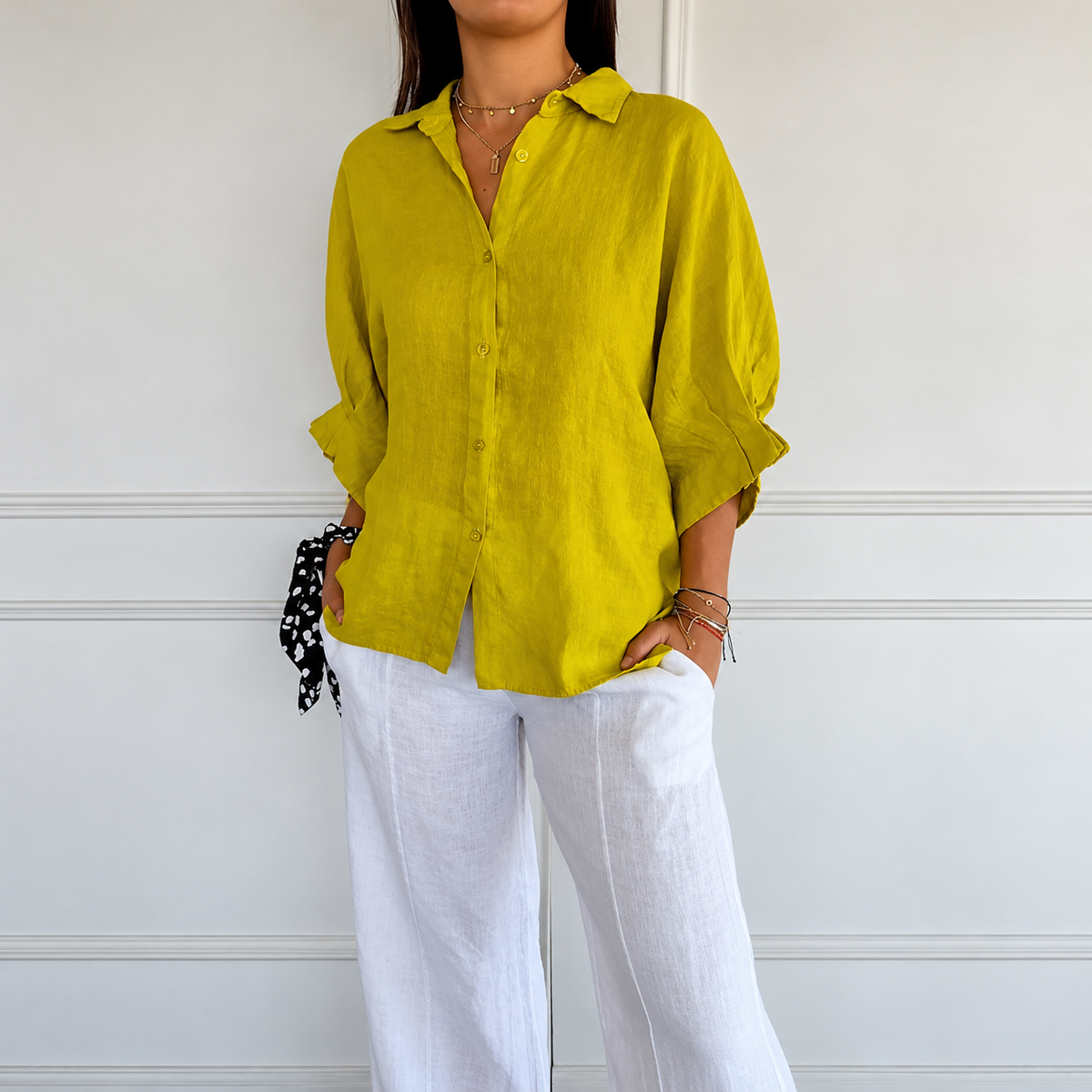 Madison - Blusa elegante con diseño clásico y botones