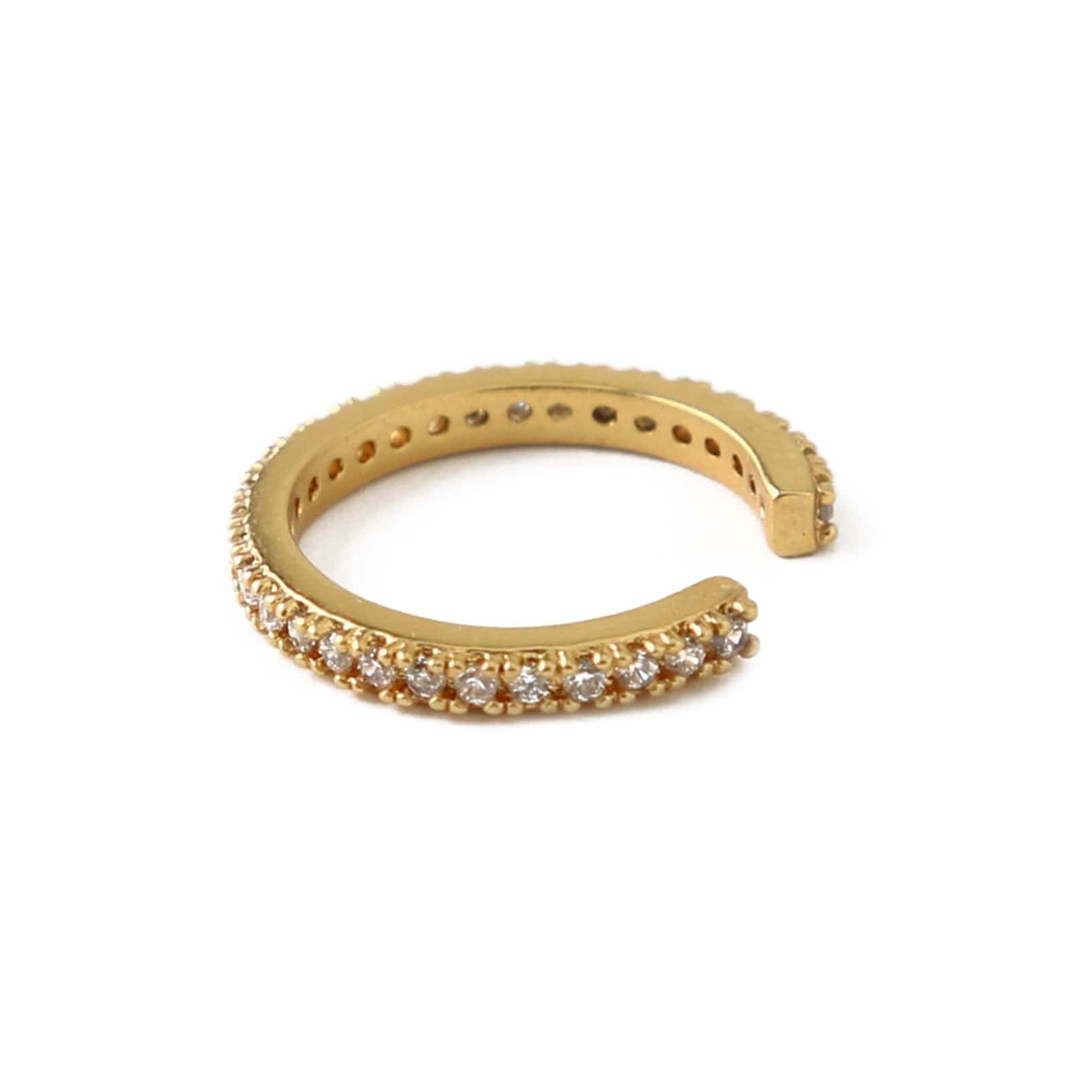 Bree – Manguito de oreja dorado con cristales