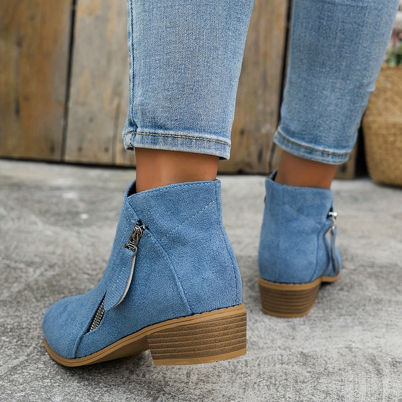 Mia - Botas con cremallera