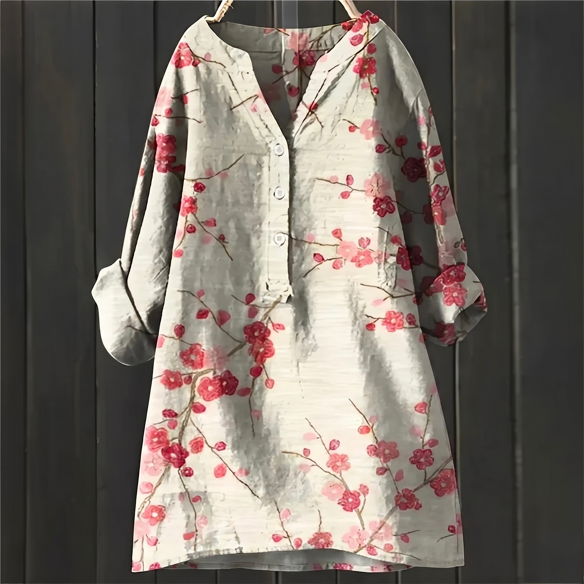 Leah - Blusa Floral Elegante y Confortable