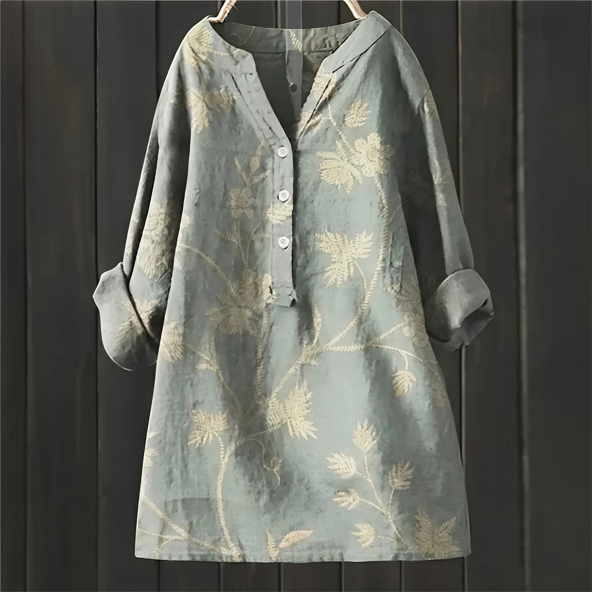 Leah - Blusa Floral Elegante y Confortable